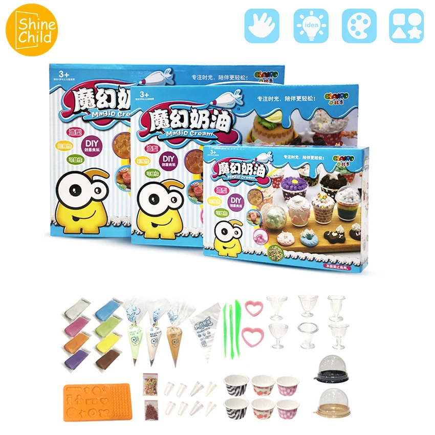 Крем пюре слизи DIY кухонные сливочные глины нетоксичные цвета мягкое тесто