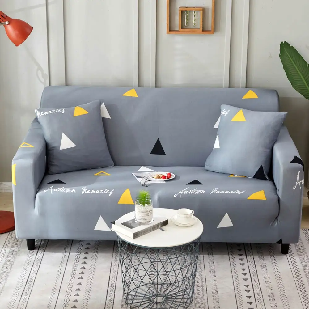 Розовый фламинго фиолетовый стрейч эластичный стул Loveseat L форма секционный диван Чехол спандекс/полиэстер угловой диван - Цвет: 20184987