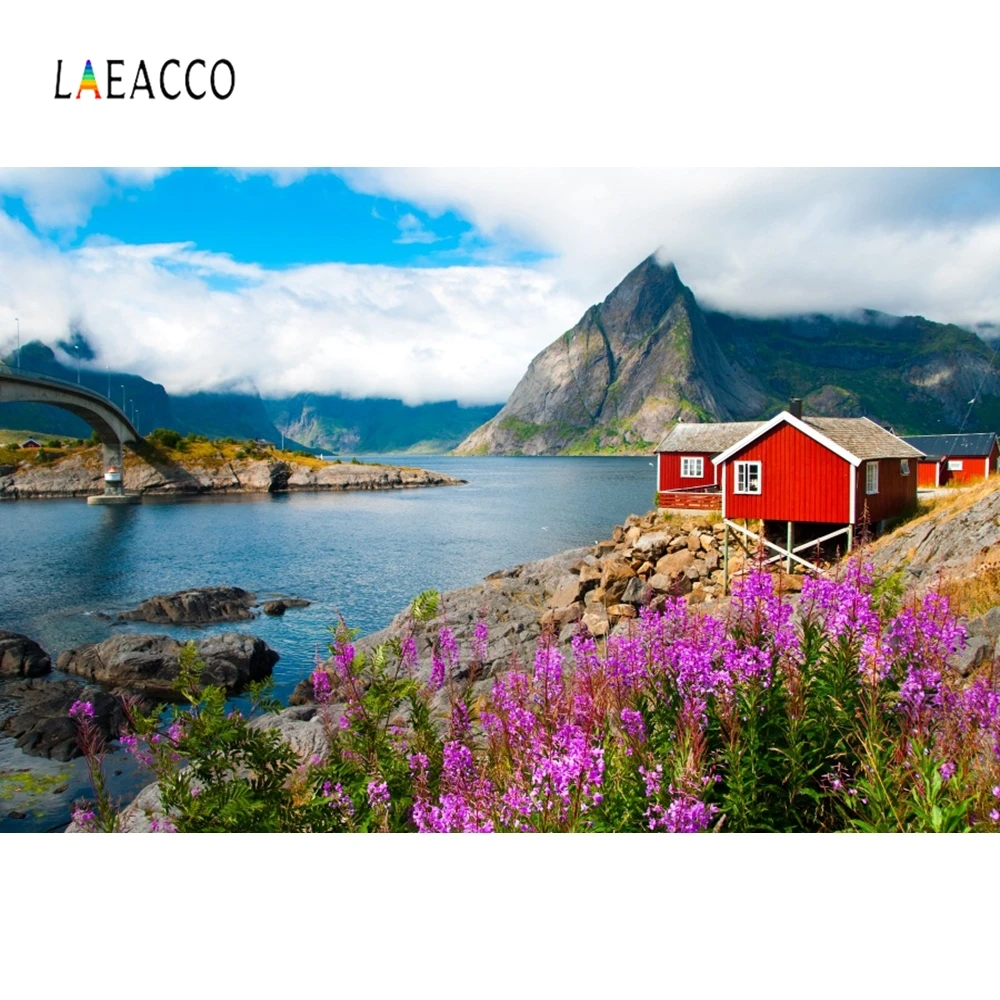Laeacco летние морские цветы прохладное место праздник семья фотография фон