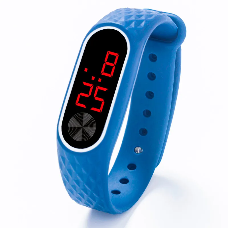 Светодиодный браслет с цифровым дисплеем, электронные часы для детей, студентов, силикагель, Saat montre reloj relogio, спортивные часы