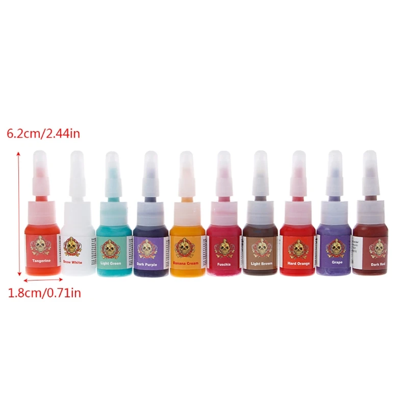 

20 Colors/set 5ML Professional Micro Pigment Tattoo Ink Permanent Makeup Body Art Kit Set