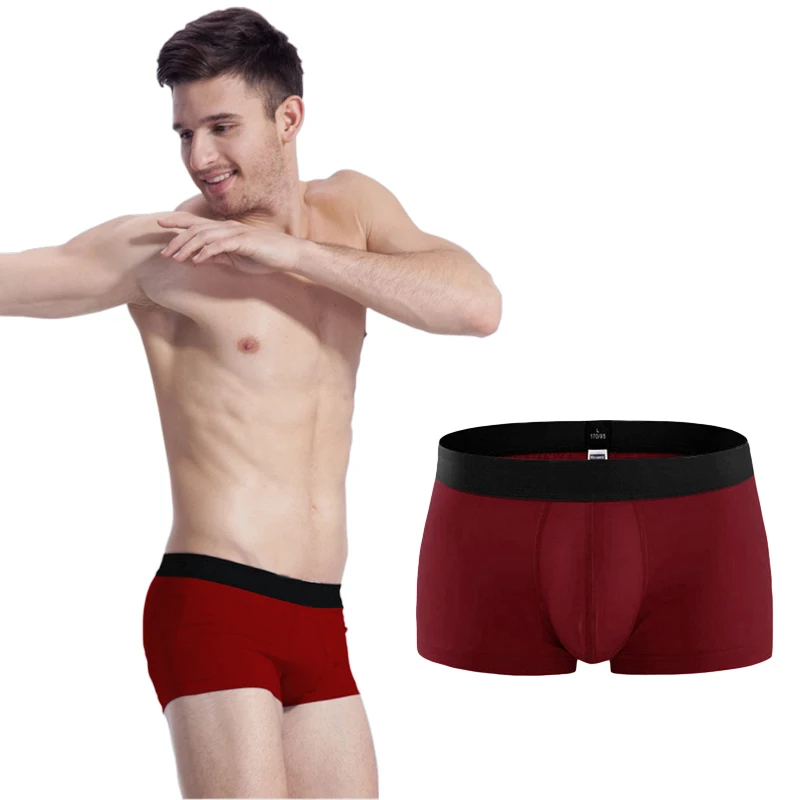 Трусы-боксеры Мужские дышащие 95% хлопок 5% спандекс без коробки 4 шт./лот | Мужская