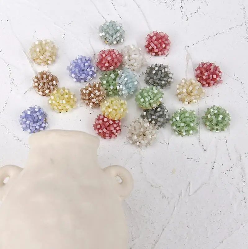 10 шт. ручная работа аксессуары для ювелирных изделий рисовые шарики бисер цветы