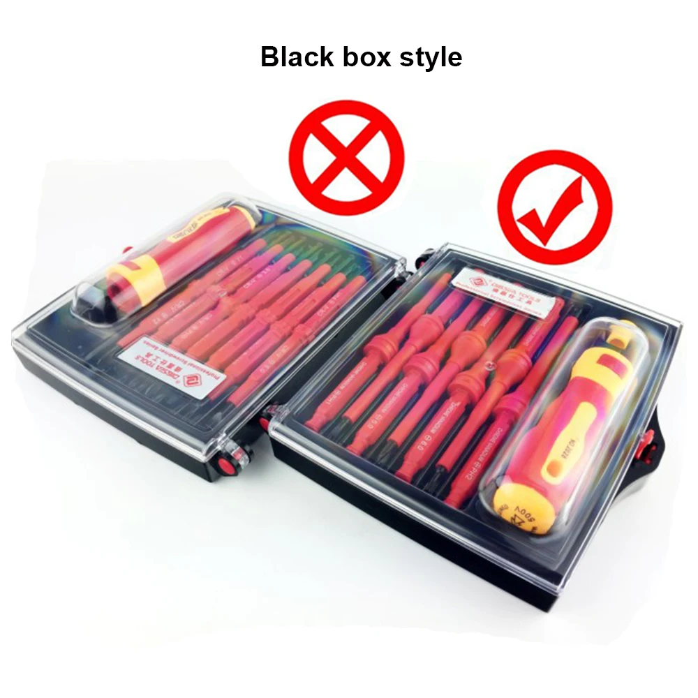 8Pcs Electrician's Insulated T10 PH1 PH2 Y1 U-shape 3.0 Slotted 5.0 6.0 Screwdriver Kit Tools for Electrical Applications |