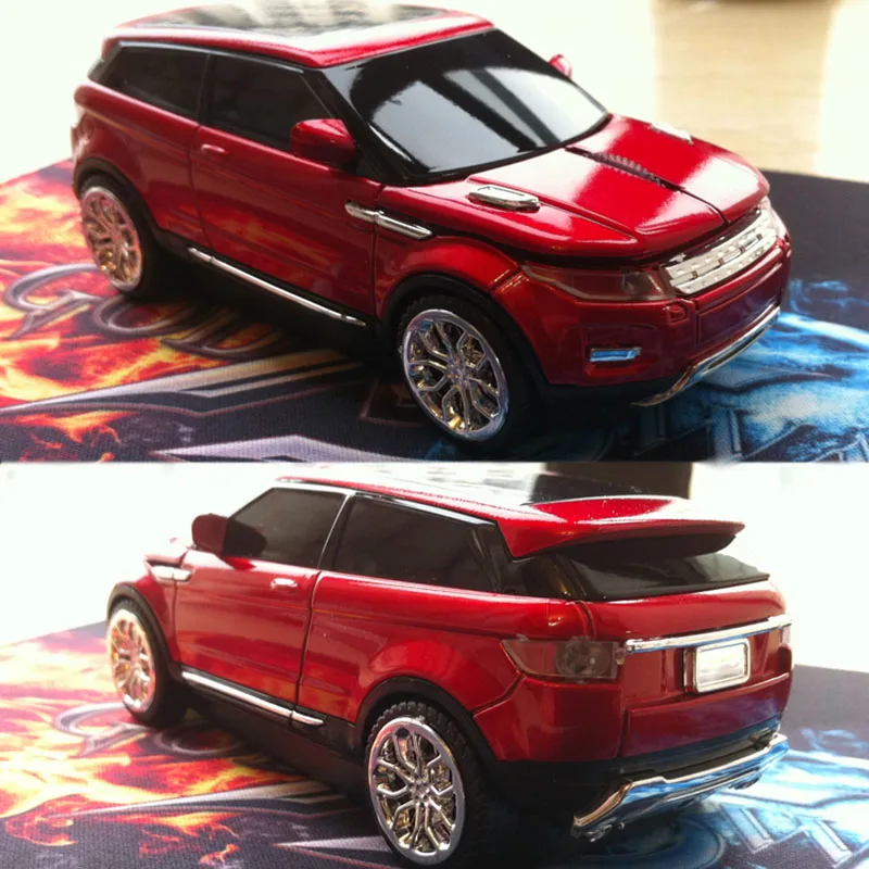 Беспроводная игровая мини мышь 2 4 ГГц 1600DPI 3D в форме автомобиля Usb оптическая для