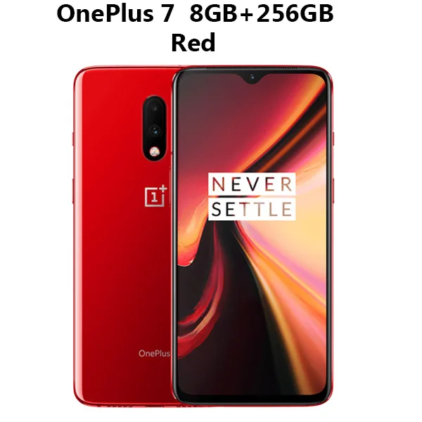 Red 8GB 256GB Мобильный телефон Oneplus 7, 8 ГБ/12 Гб ОЗУ, 256 Гб ПЗУ, Восьмиядерный процессор Snapdragon 855, 6,41 дюймов, 1080x2340, 19,5: 9, полный экран, 16 Мп+ 48 МП, NFC - Цвет: Red 8GB 256GB