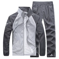 new men set spring autumn tracksuit man sportswear 2 piece set sporting suit jacketpant sweatsuit male clothing asian size 5xl