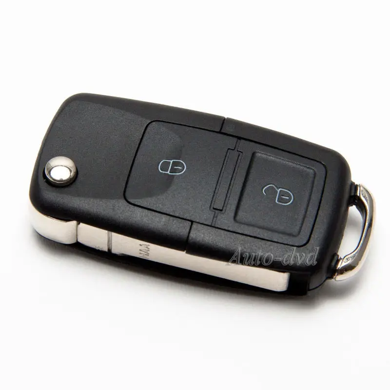Раскладной чехол для автомобильного ключа с 2 кнопками Сменный Чехол от VW Volkswagen