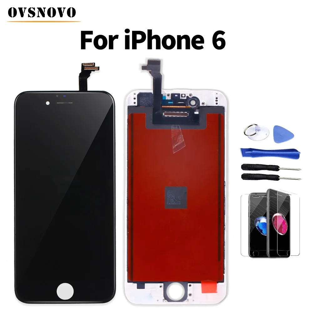 

Top Quality AAA+ LCD For iPhone 6 Display Touch Screen Digitizer Replacement Assembly For iPhone 6 LCD With Tempered Glass&Tools