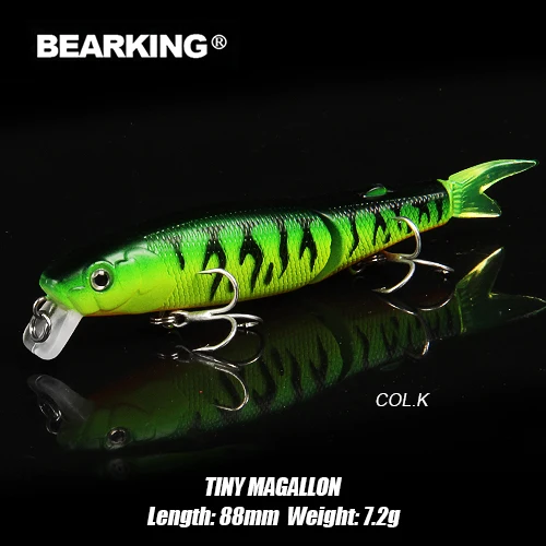 Magallon-Tiny-K Розничная A+ рыболовные приманки, разные цвета, гольян crank 80 мм 8,5 г, магнитная система. Bearking горячая модель crank bait - Цвет: Magallon-Tiny-K
