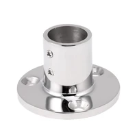 professional marine boat rail fitting stanchion base mount for 25mm tube boat parts accessories silver 90 degree