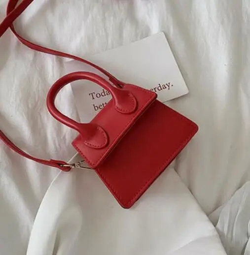 12 CM Red Маленькая квадратная сумка на плечо, сумка через плечо, посылка через плечо, клатч, женский дизайнерский кошелек, сумки, сумка на плечо для отдыха, женская сумка - Цвет: 12 CM Red