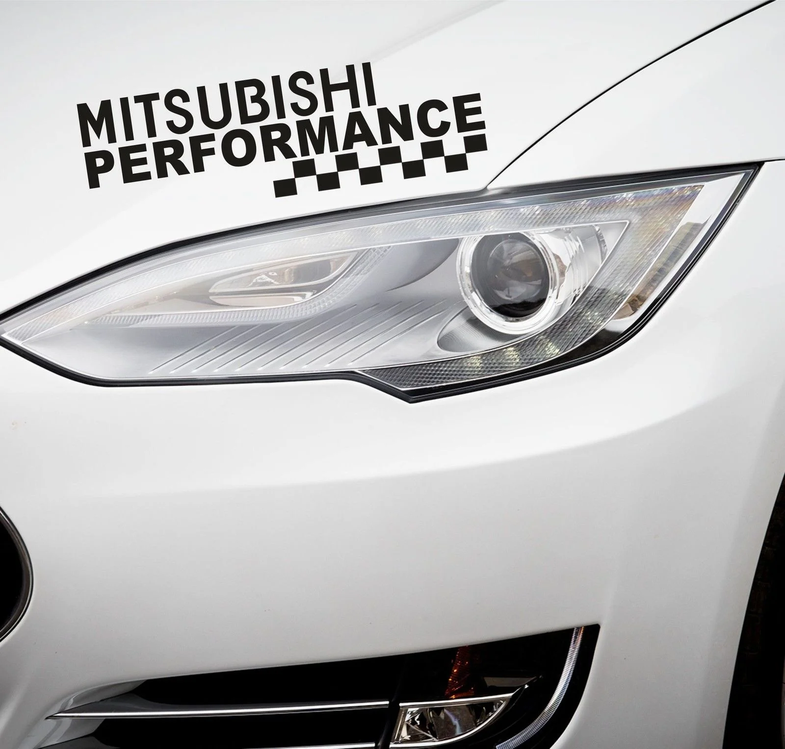Для 2 xPerformance фар автомобиля Стикеры подходит Mitsubishi Декор Наклейка PR22 | Автомобили