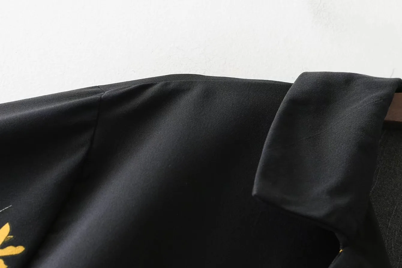 VOGUEIN Новая женская модная Свободная рубашка с длинными рукавами и принтом