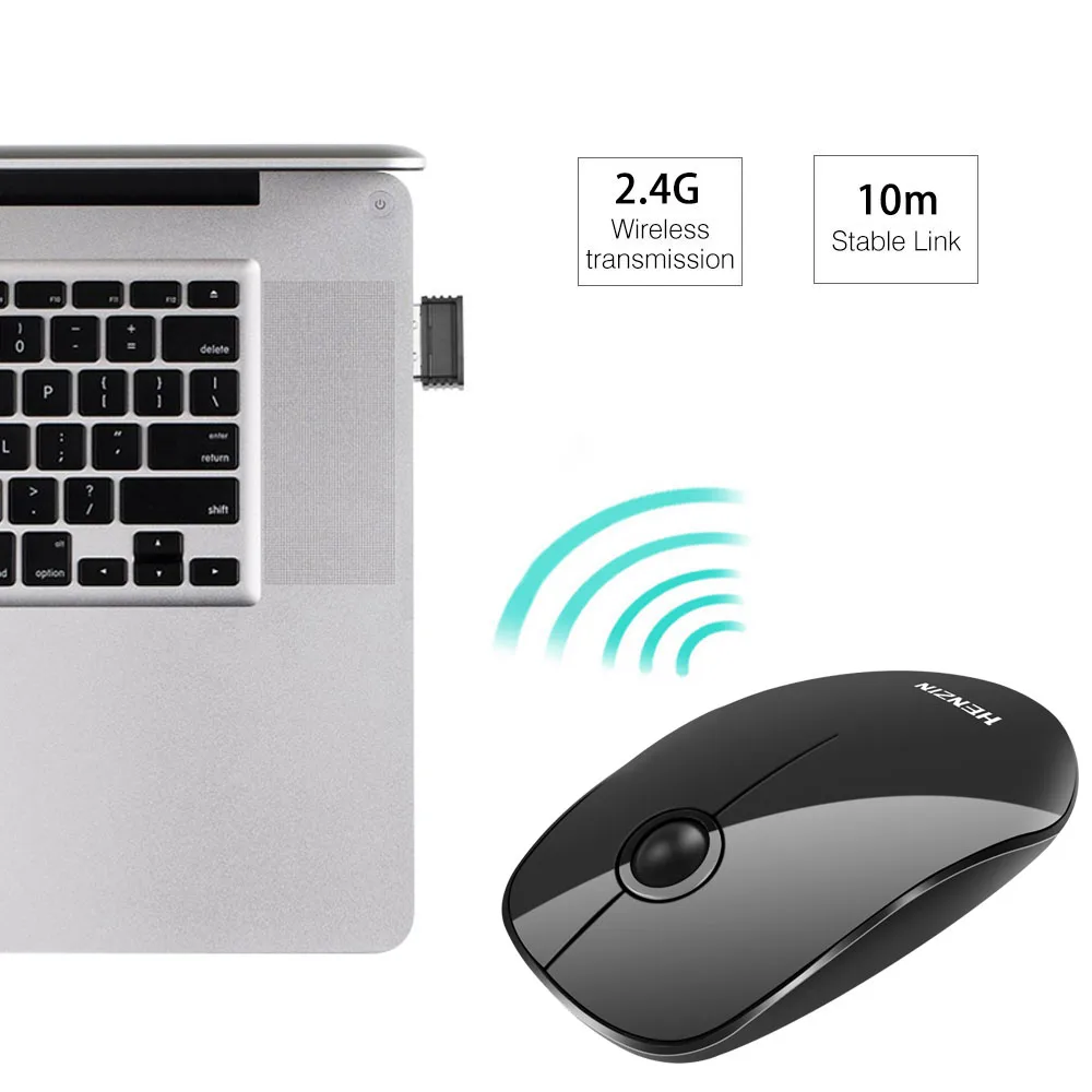 2,4G супер тонкий Bluetooth Беспроводная игровая мышь с usb-приемником Тихая Кнопка компьютерная оптическая мышь для ноутбука ПК ноутбук