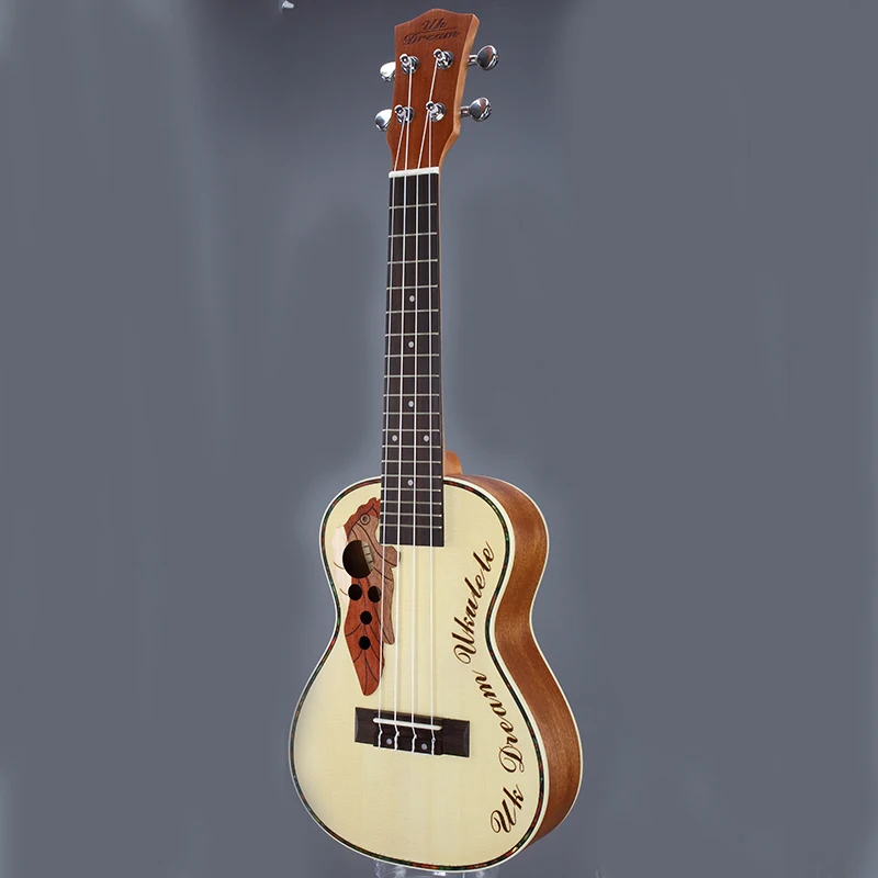 23 дюймовая мини Акустическая гитара 18 ладов укулеле Picea Asperata Бразильская - Фото №1