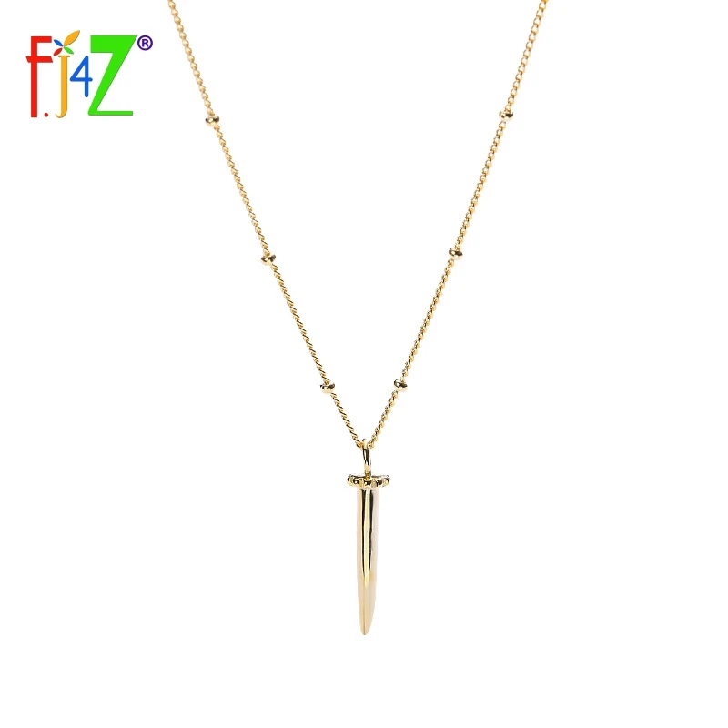 F. J4Z Новое поступление S925 серебро простой промышленный металлический дизайн
