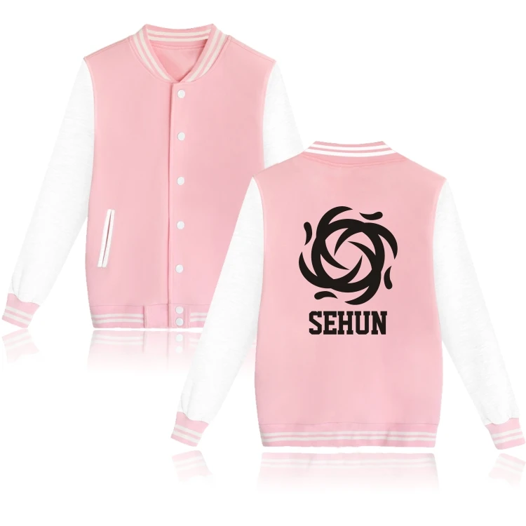 EXO Team Kpop куртка для женщин колледж толстовки L FANCLUB Корея хип хоп одежда|jacket women|college