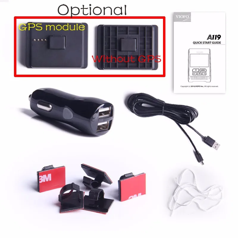 Новое поступление оригинал VIOFO A119 ЖК конденсатор 2 0 дюйма Novatek 96660 HD 2K 1440P 1080P