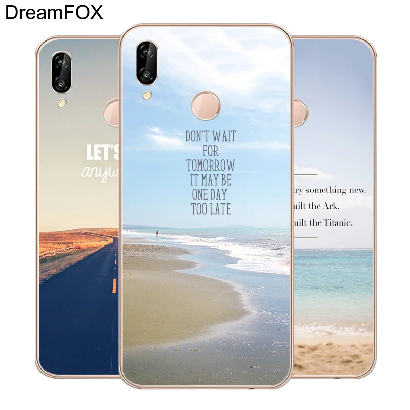 DREAMFOX N103 пейзаж текст Мягкий ТПУ силиконовый чехол для Huawei Honor 6a 6C 7X9 10 P20 P30 Lite Pro P Smart