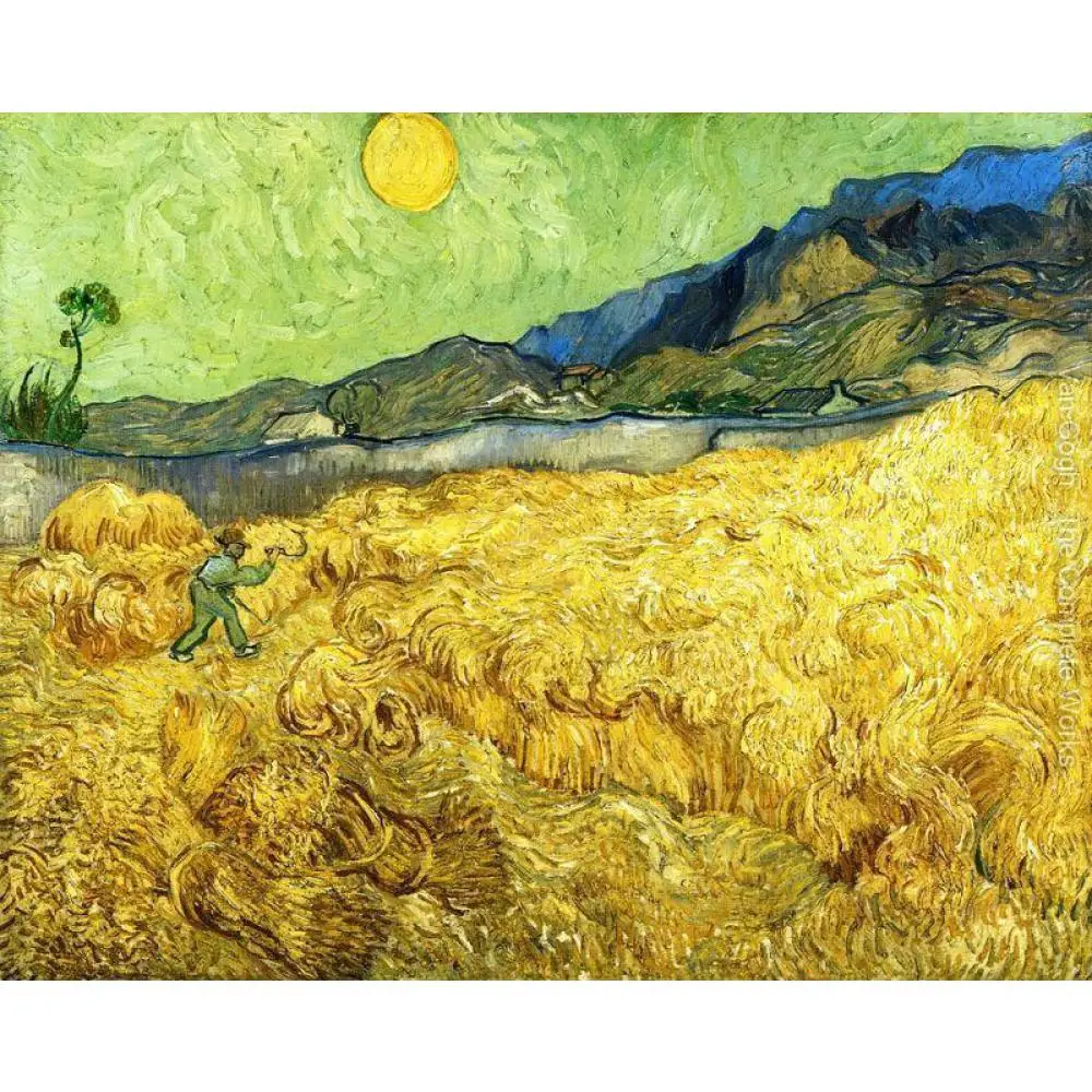 Goede Beroemde Vincent Van Gogh Schilderijen Op Canvas De Reaper Landschappen Art Handgeschilderde Grote Canvas Decor Hoge Kwaliteit