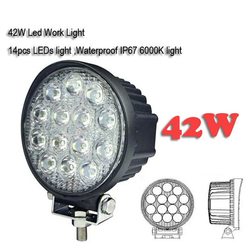 Светодиодный рабочий светильник бар изготовления 42вт 4 дюймов Автомобильный