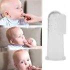 Удобная прочная Портативный наряд для новорожденных одежда для малышей Зубная щётка с Чехол 1 шт. набор палец Зубная щётка для младенцев