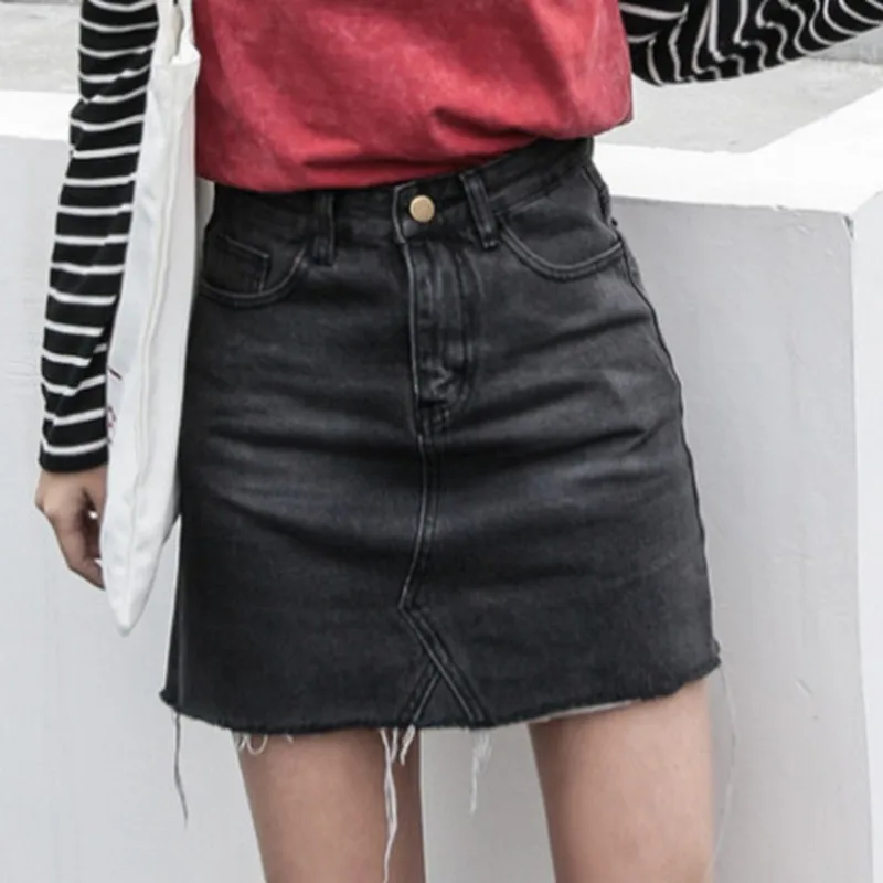 Женская винтажная юбка черная синяя с высокой талией|Женские юбки| |