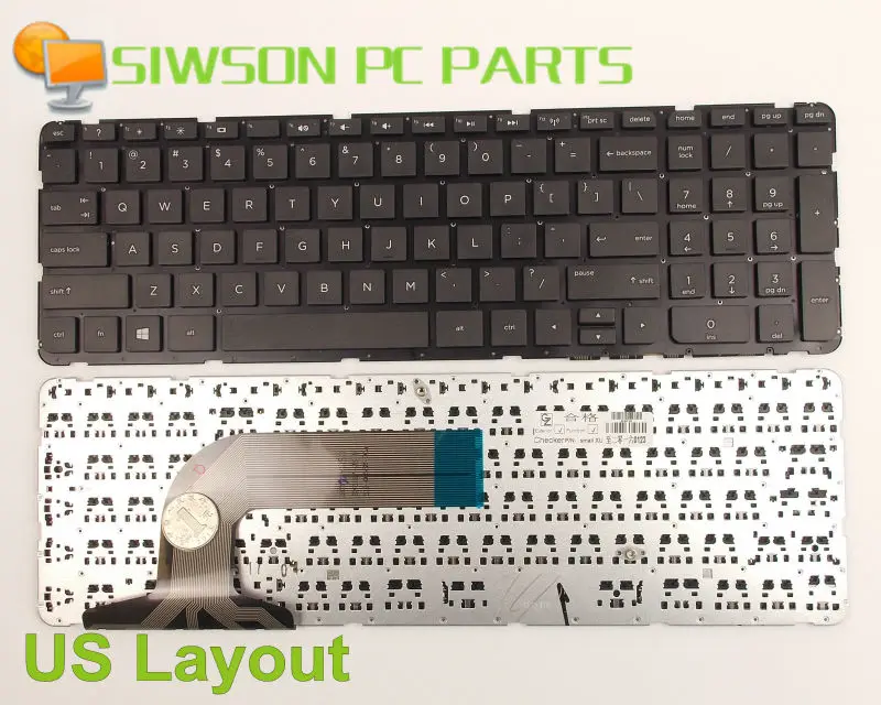 

New Keyboard US Version For HP Pavilion 17-e 17-e122ca 17-e184ca Without Frame
