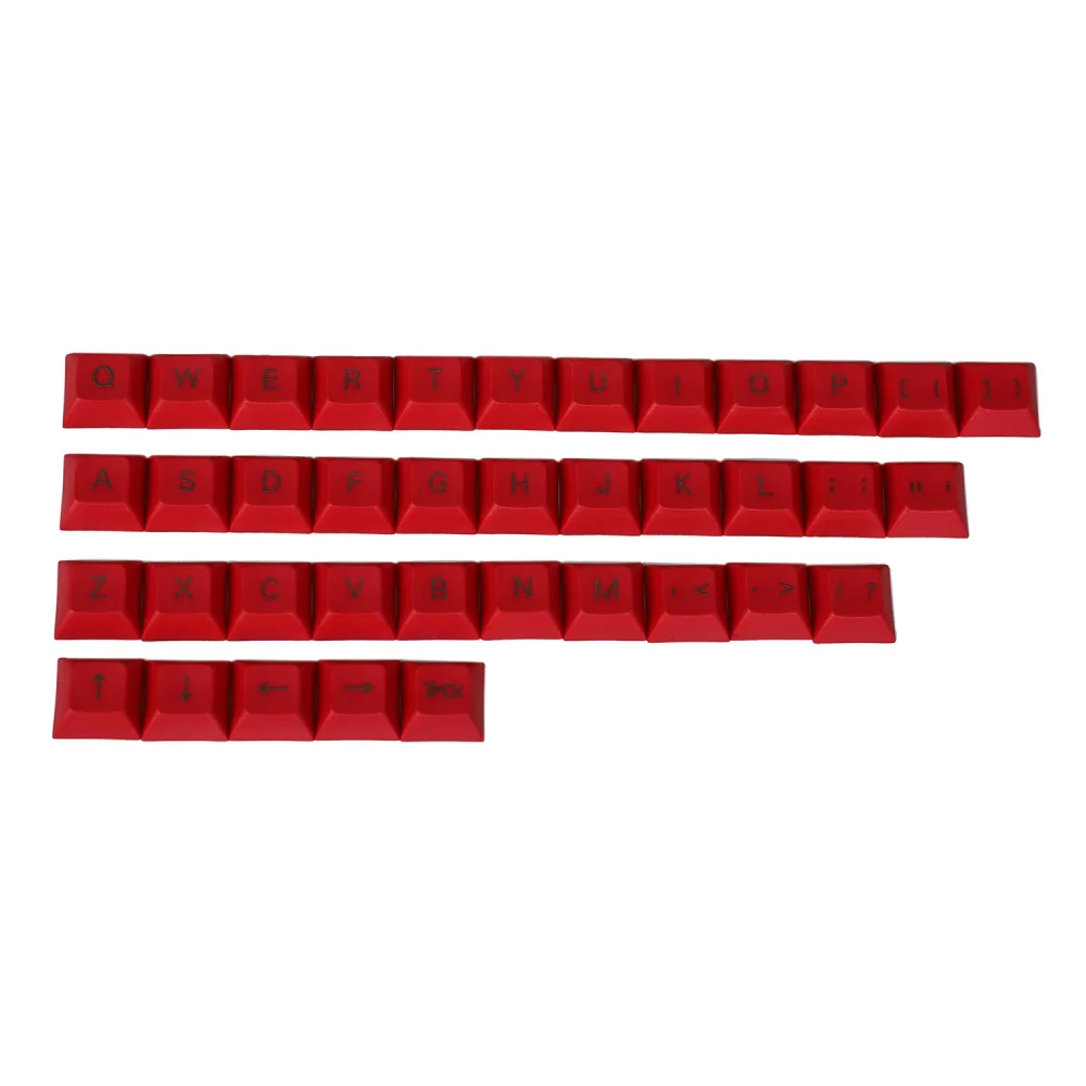Оптом YMDK Топ Печать DSA 37 ключ Keycap набор 1,4 мм PBT для MX переключатели механическая клавиатура