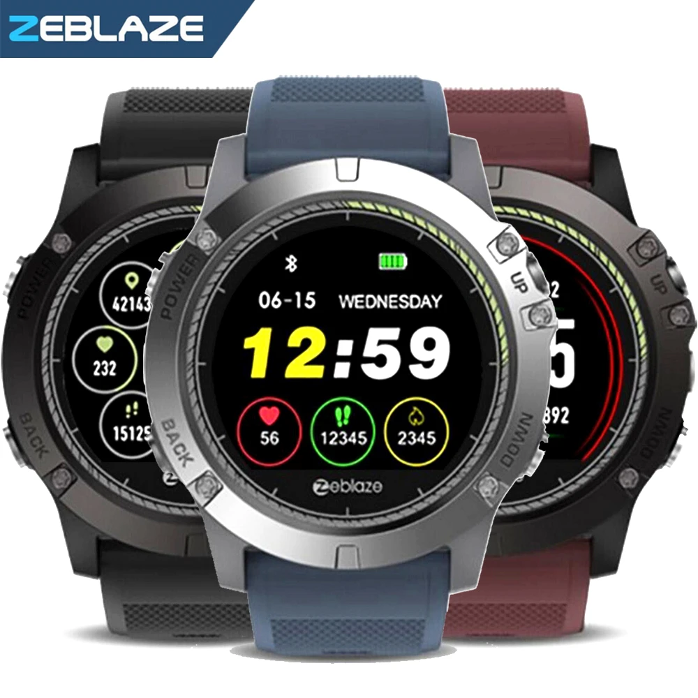 Умные часы Zeblaze VIBE 3 HR фитнес трекер пульсометр умные для Samsung Huawei Xiaomi Apple iphone 8 X XS MAX