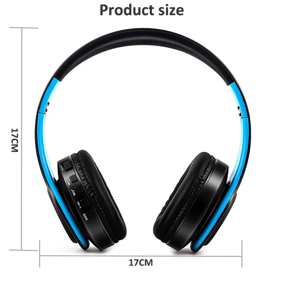 Беспроводные наушники, Bluetooth наушники, складная гарнитура, музыкальные стерео басовые наушники с микрофоном для ПК, мобильного телефона, Mp3