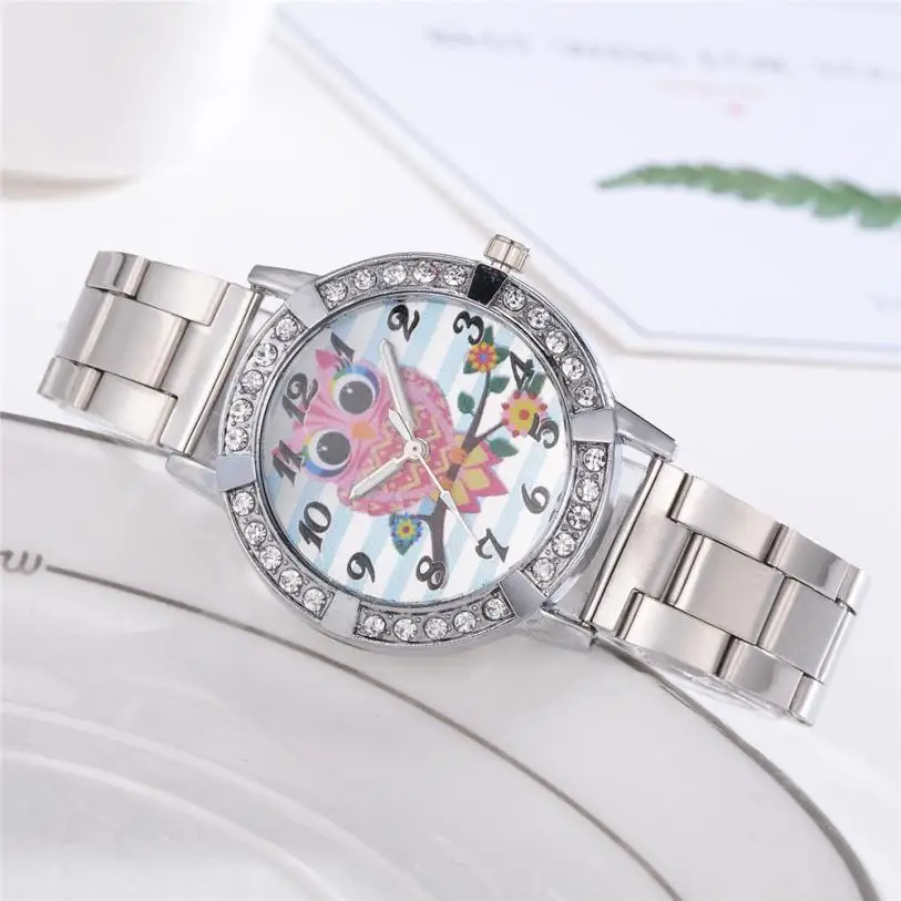 Лидер продаж 2020 женские часы с покрытием из розового золота элегантные стразы