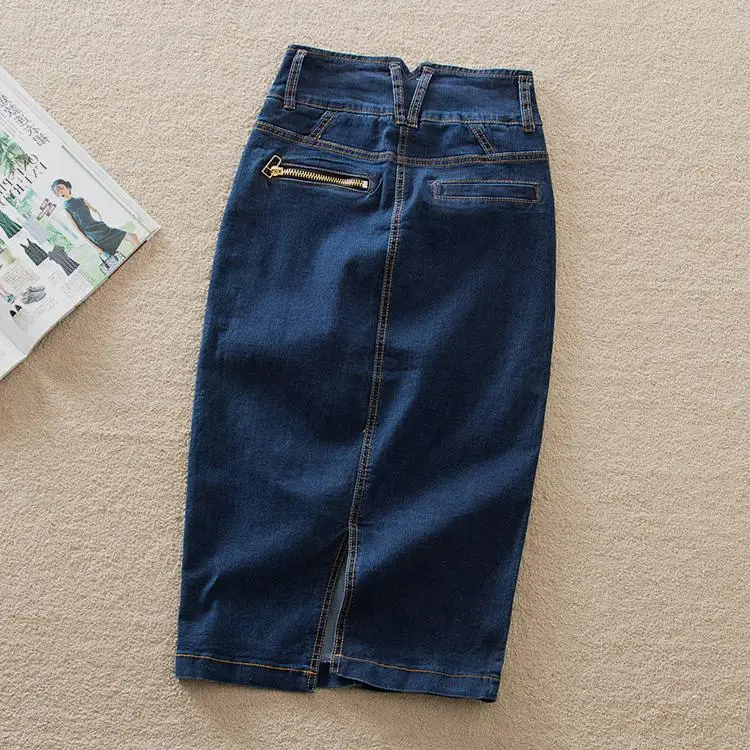 

Plus size S-9XLDenim skirt for womens 2020 spring summer High waist Package hip skirt jeans skirt Slim skirts
