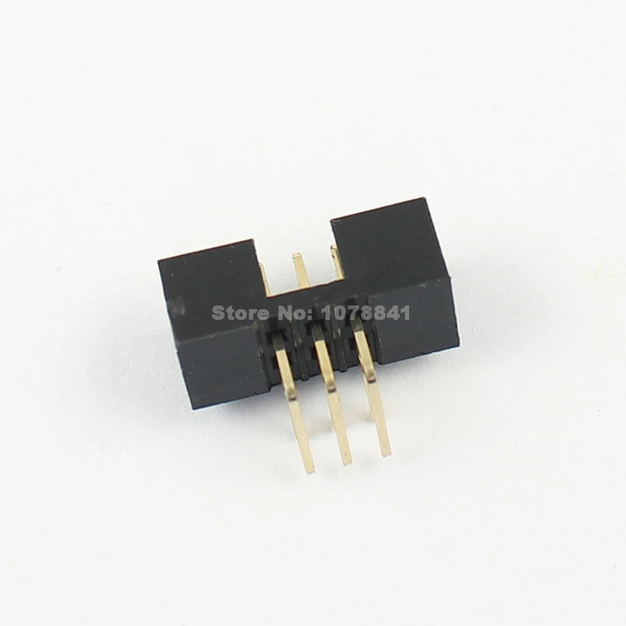 10 шт 2 мм 0 Шаг 2x3 Pin 6 правый угол &quotпапа&quot в кожух заголовка коробки IDC