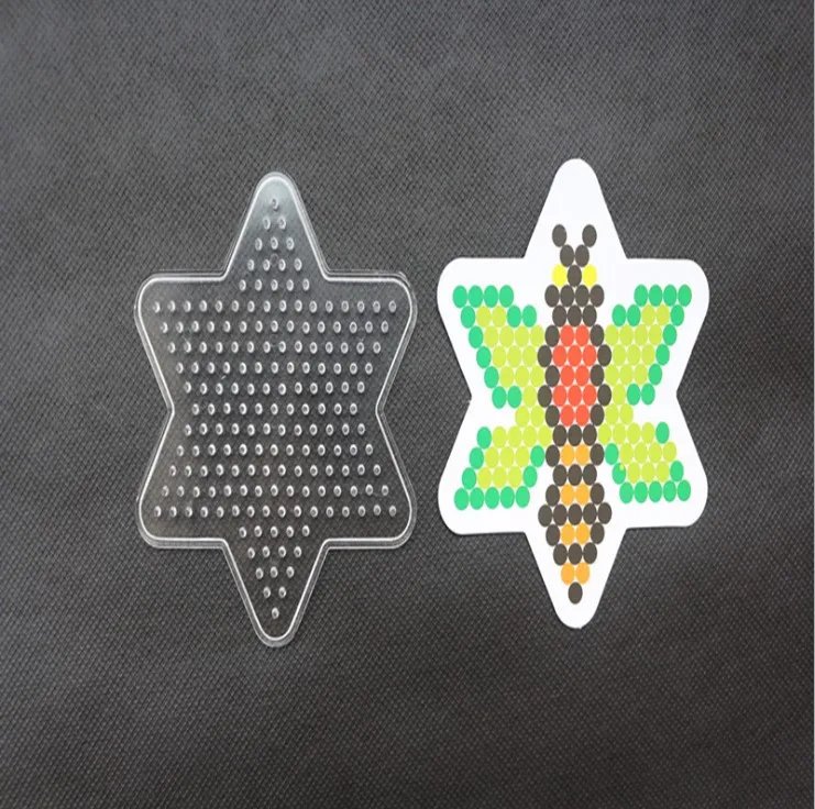 5 мм Хама бусины Pegboards с Рисование Perler бусины для детей ремесло предохранитель бусины головоломки узоры DIY игрушки Пазлы шаблон - Цвет: X-08