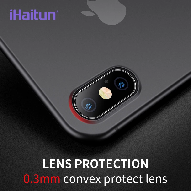 IHaitun Роскошный тонкий мягкий с краями чехол на айфон 10 XS MAX XR X матовый защитный