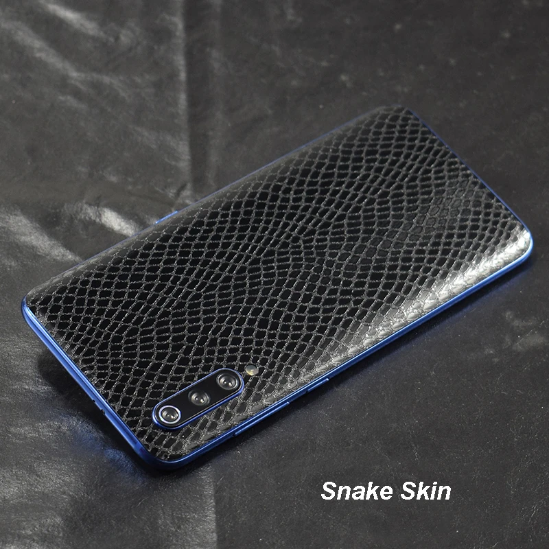 Snake Skin 3D углеродное волокно/кожа/3D Камуфляж/дерево шкуры Телефон задняя крышка наклейка для XIAOMI Play Mi9 MIX3 Mi8 Mi8 SE Mi8 Lite Redmi Note 7 - Цвет: Snake Skin