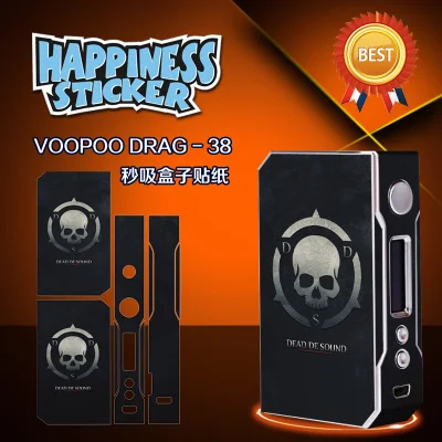 D Black Наклейка для,, VOOPOO, Drag, 157 Вт, TC, коробка, мод, VW W/O, батарея, контроль температуры, электронная сигарета, 157 Вт, 18650, коробка, мод, vape - Цвет: D Black