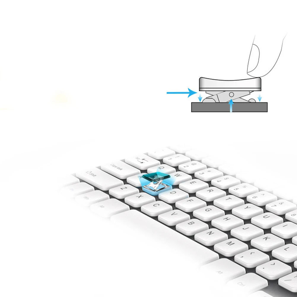 Мини прочная тонкая легкая Универсальная беспроводная клавиатура практичная с