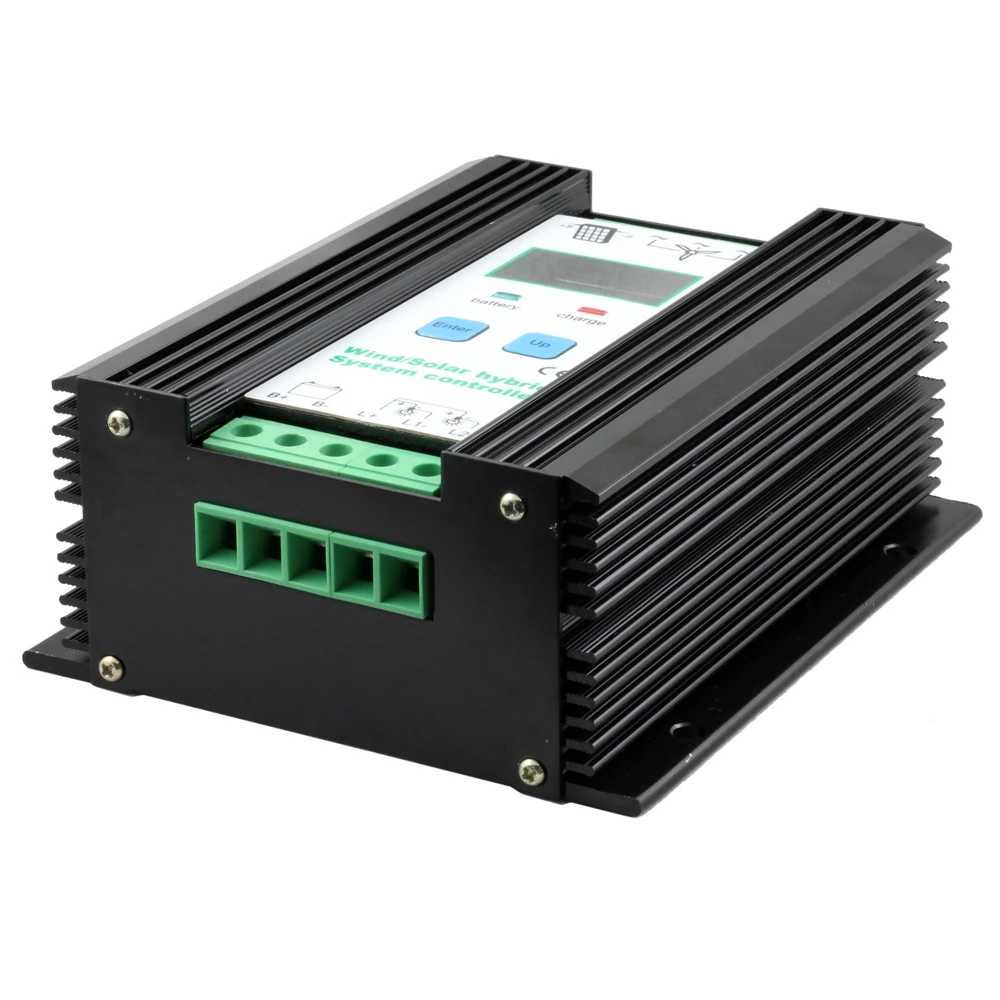 PowMr солнечный гибридный контроллер 30A 12 V 500 W или 50A 24 1000 lcd ветер и солнечная