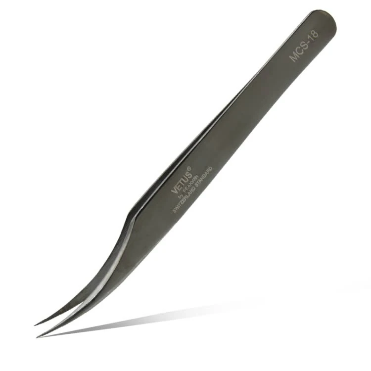 MCS 18 Dolphin MCS серии вольфрамовые цвета Премиум красота щипцы для макияжа для наращивания ресниц Pinzas Супер точность - Цвет: MCS 18 Dolphin