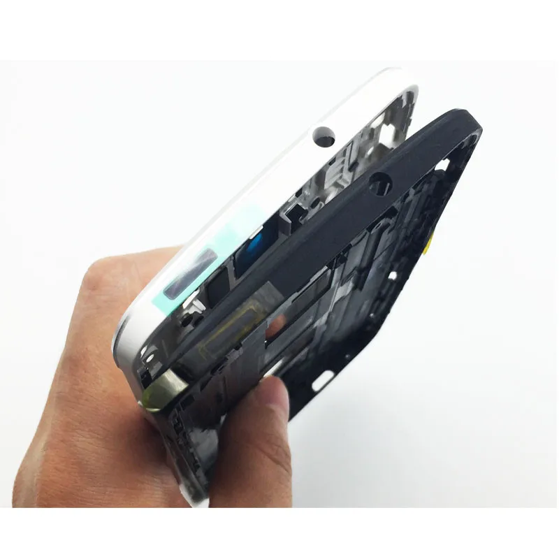 Корпус для htc One Dual Sim M7 802t 802d 802w со средней рамкой, ободок с кнопками и стеклом для задней камеры