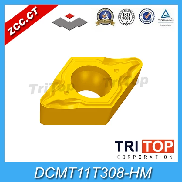 

ZCCCT carbide cutting tools(10 inserts/box) ZCC.CT DCMT11T308-HM YBC252 Cemented Carbide Cutting Tool Turning Inserts