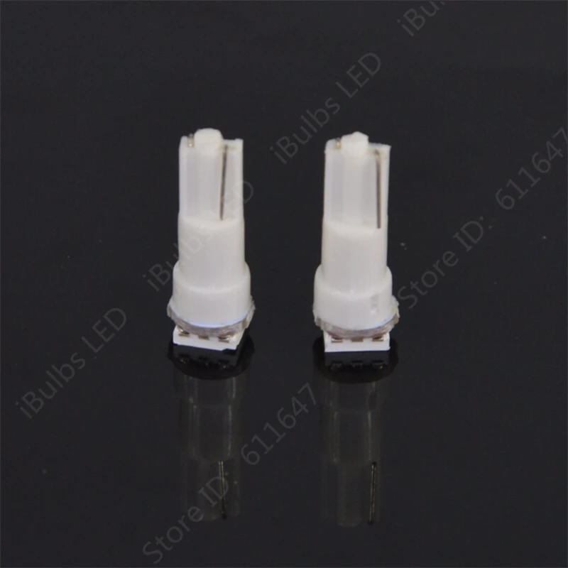 100 шт. супер яркий T5 74 W1.2W 1 SMD 5050 светодиодный Автомобильный авто интерьер приборной панели клиновидная лампа DC12V