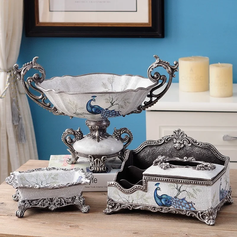 Европейский набор украшений фруктовая тарелка роскошный Американский