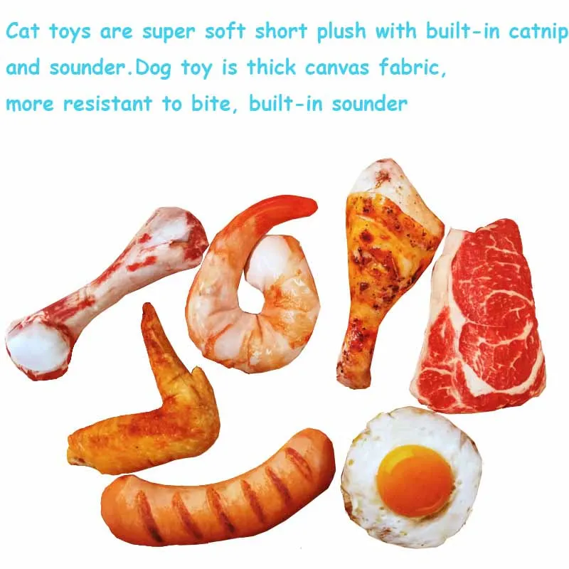 Squeaky Pet Dog Toys Creative Simulation Vegetable Drumstick Dog Toy Puppy Chew Toys For Dogs Anti Bite Cat Toy Pets Supplies