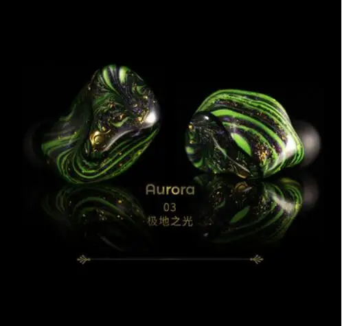 03 Aurora Peacock audio P1 7 мм полночастотные динамические наушники-вкладыши HIFI наушники ручной работы со съемным кабелем - Color: 03 Aurora