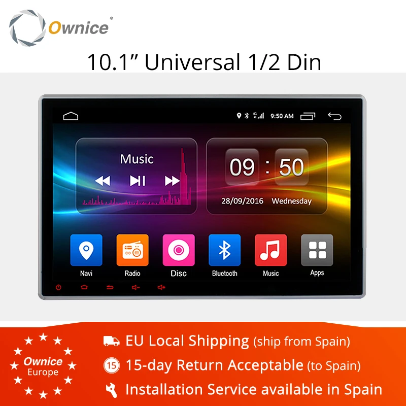 Owice K2 Android 6,0 Octa 8 ядерный 10," Универсальный 2 din Автомобильный dvd-плеер gps Navi 4G LTE 2 Гб ram 32 ГБ rom DAB+ TPMS Carplay DVR