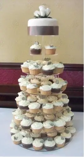 wholesale wedding Custom Elegant Round 7 Tier /cooking tools/ Acrylic Wedding Party Cupcake Stand | Дом и сад